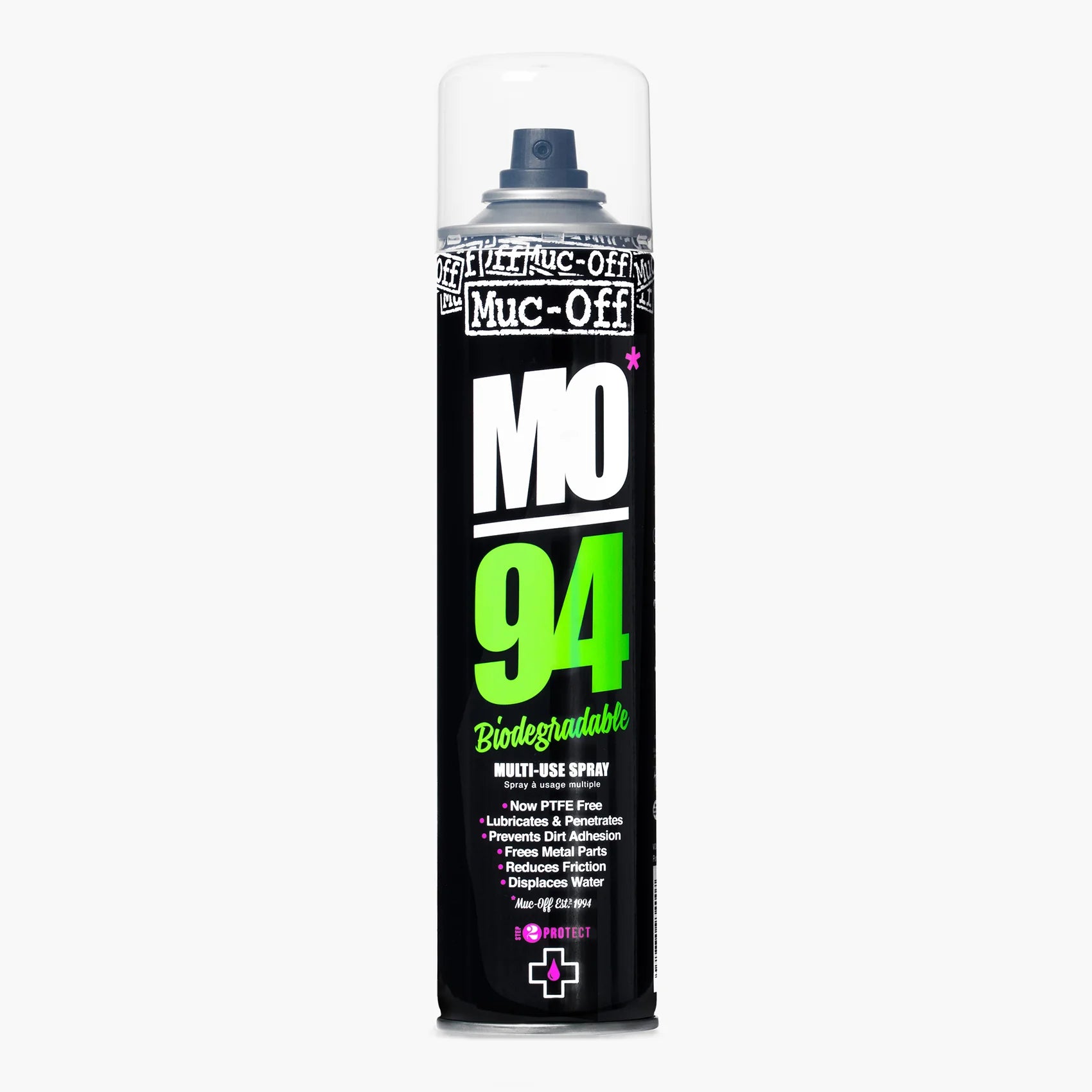 Muc-Off MO-94 400ml multi-purpose spray can on white background