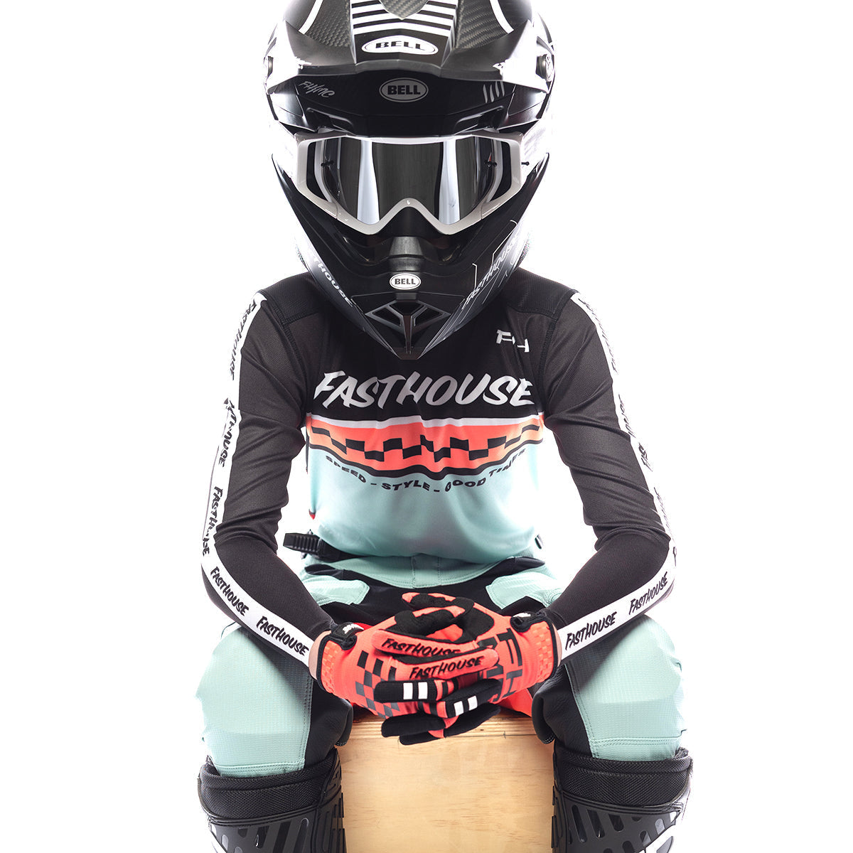 Elrod Formula Youth Jersey - Oceanic Mint/Hyper Coral