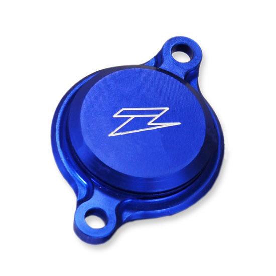 Blue oil filter cover for YZF250 14-22, YZF450 10-22, WRF250 15-20, WRF450 16-22 motorcycle models