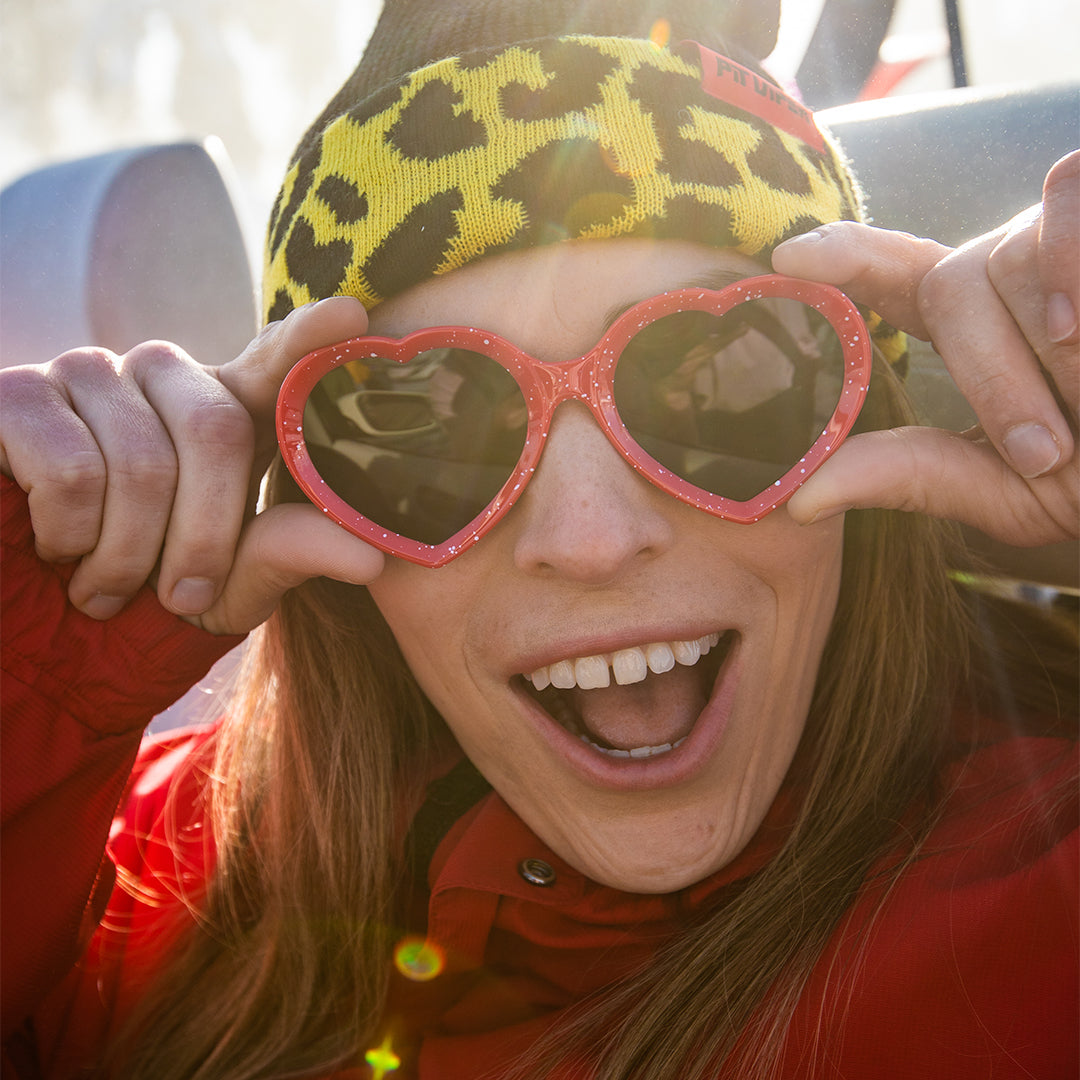 / Smoke | Woman smiling in The Responder Admirer from Pit Viper Sunglasses