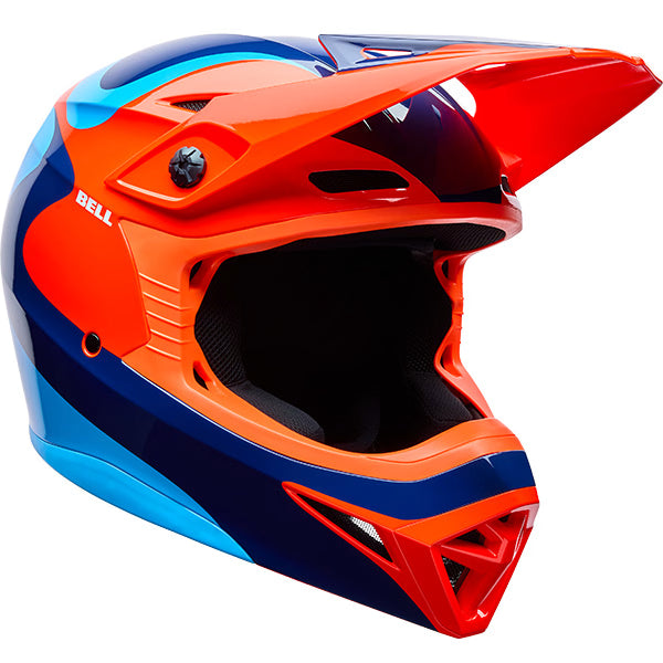 Bell MX-10 Mips - Wave Orange / Blue