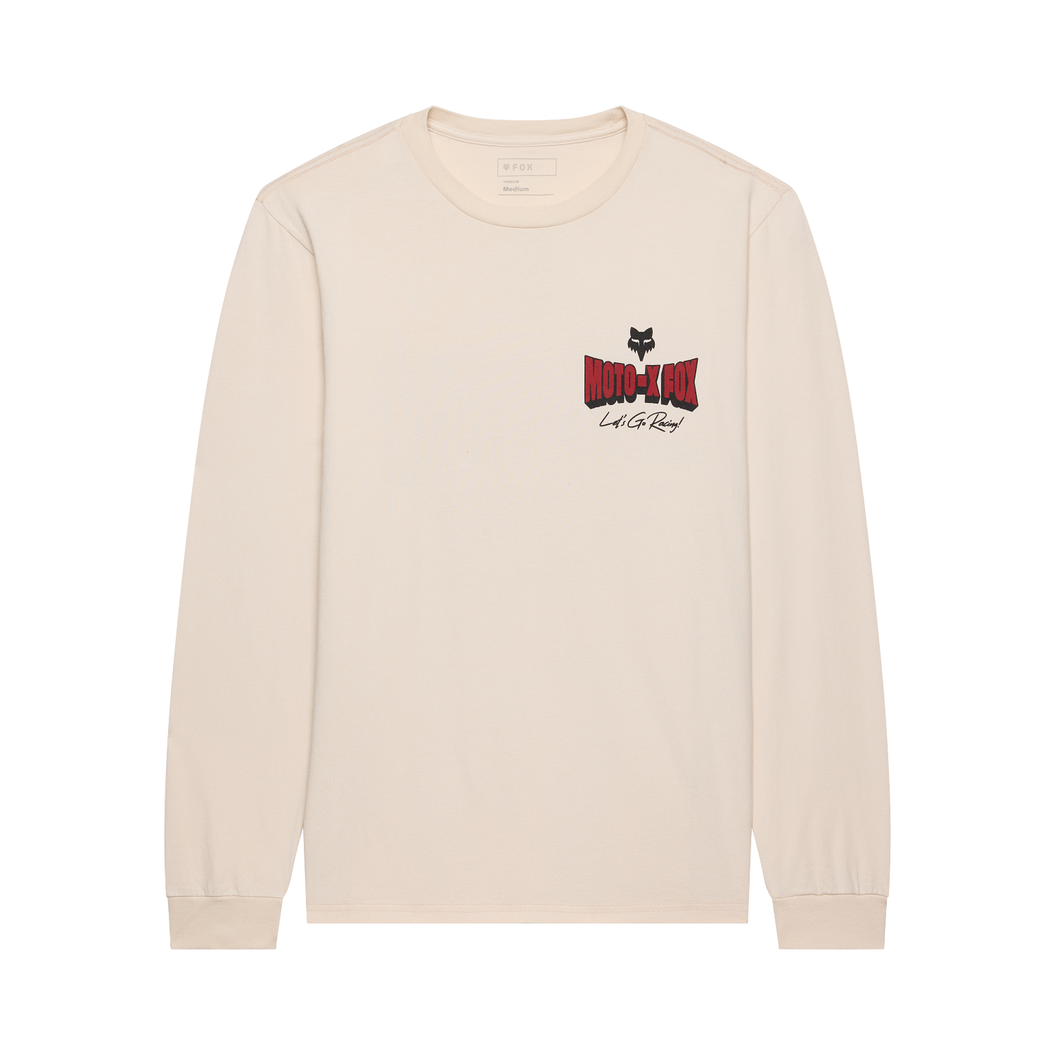 GO RACE 195 ORIGINAL LS TEE - CHALK
