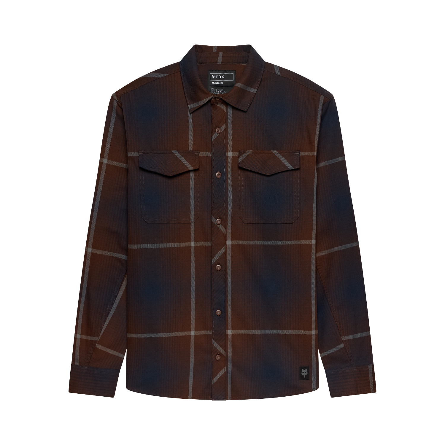 SURVIVALIST FIRE FLANNEL LS - DARK BROWN