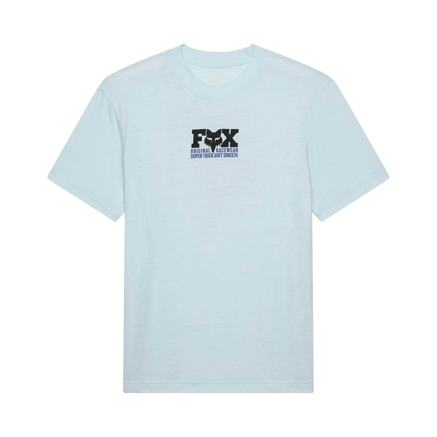 W ROOTED SS TEE - ICE BLUE