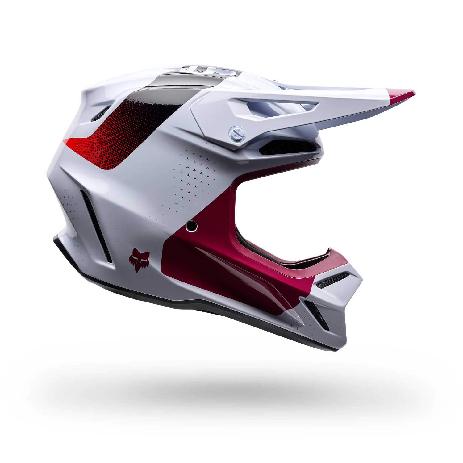 FOX V3 TINE HELMET - CRANBERRY