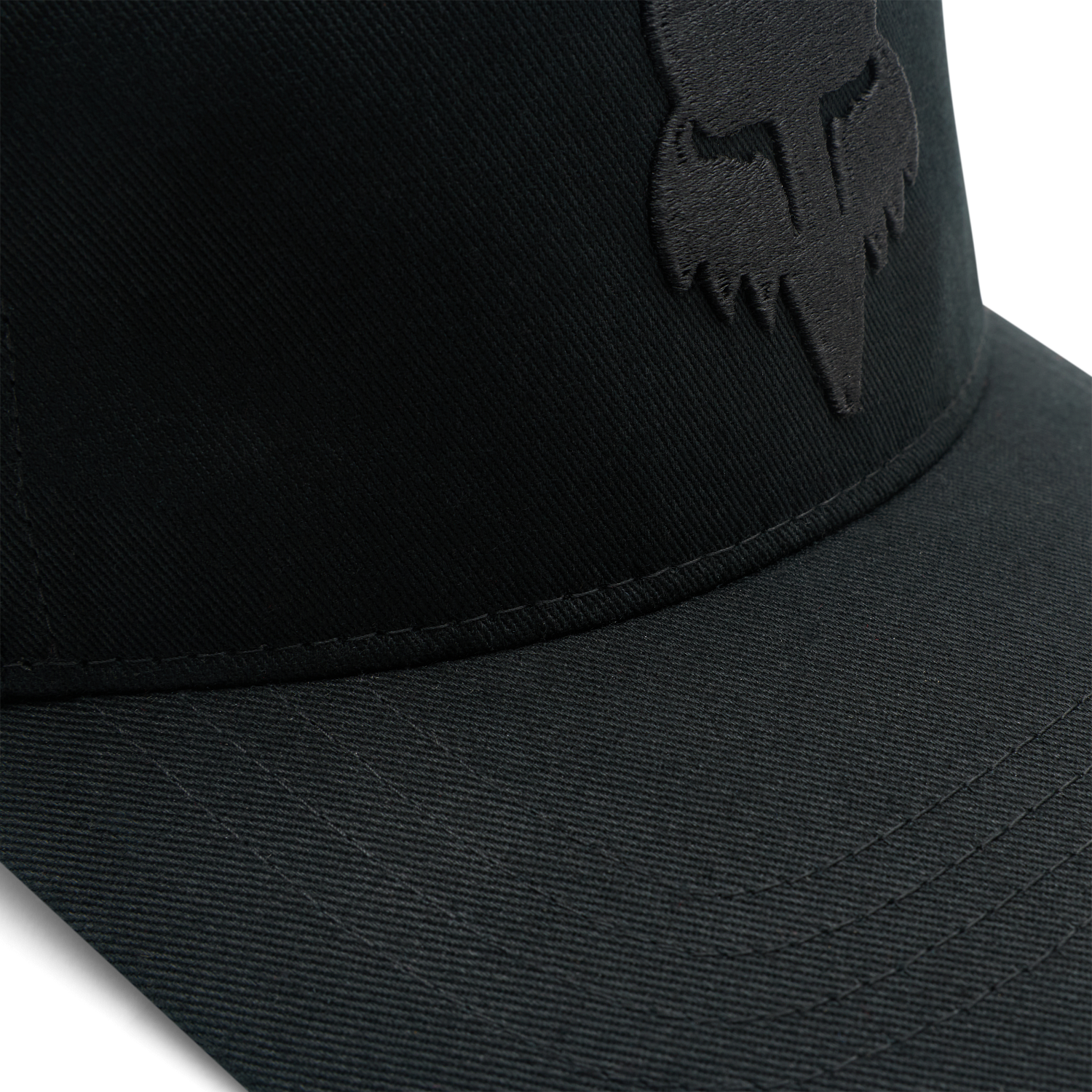 YTH FOX HEAD SUBFRAME HAT - BLACK/BLACK