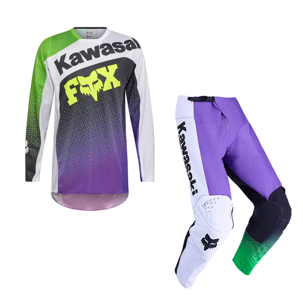 180 KAWASAKI KIT COMBO - PURPLE/WHITE