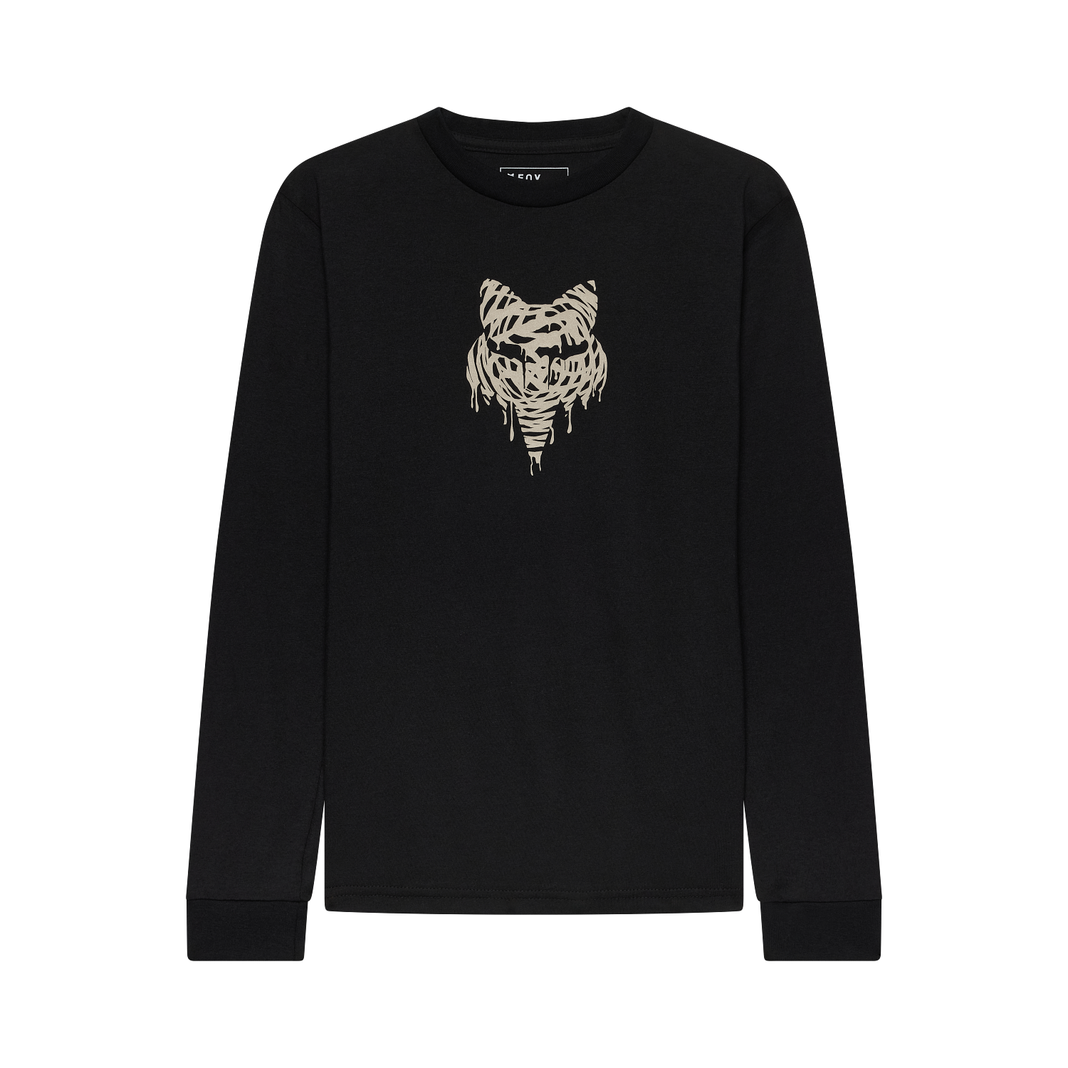 YTH ROUGHCUT LS TEE - ULTRA BLACK