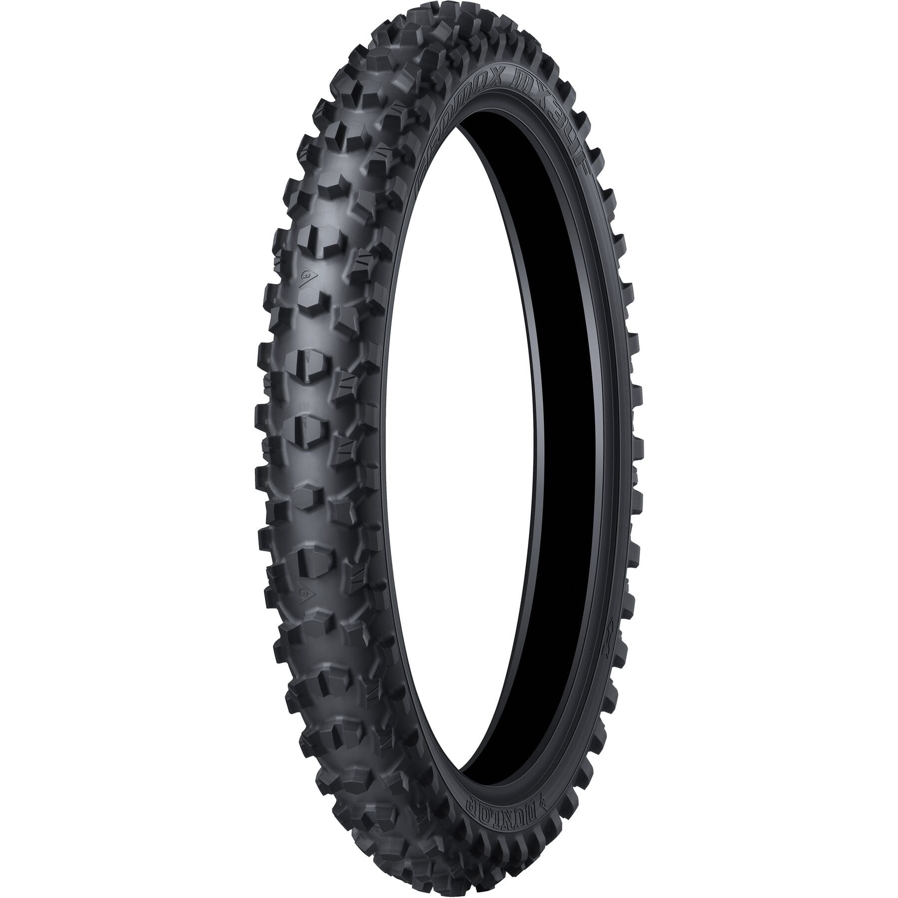 Dunlop Front Tyre 80/100-21 GEOMAX MX34 on white background