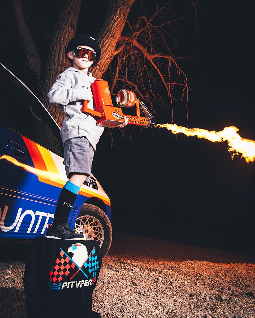 Lifestyle - flame thrower kid pit viper