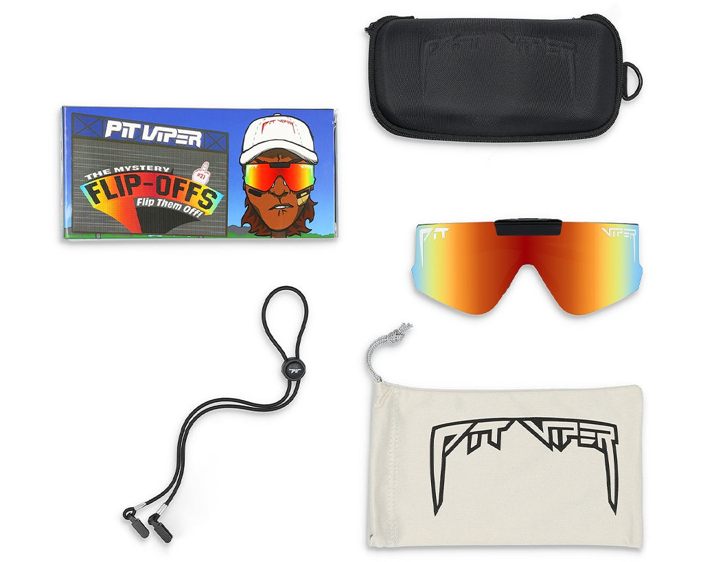 / Rainbow | The Exec Flip-Offs with a rainbow lens from Pit Viper Sunglasses