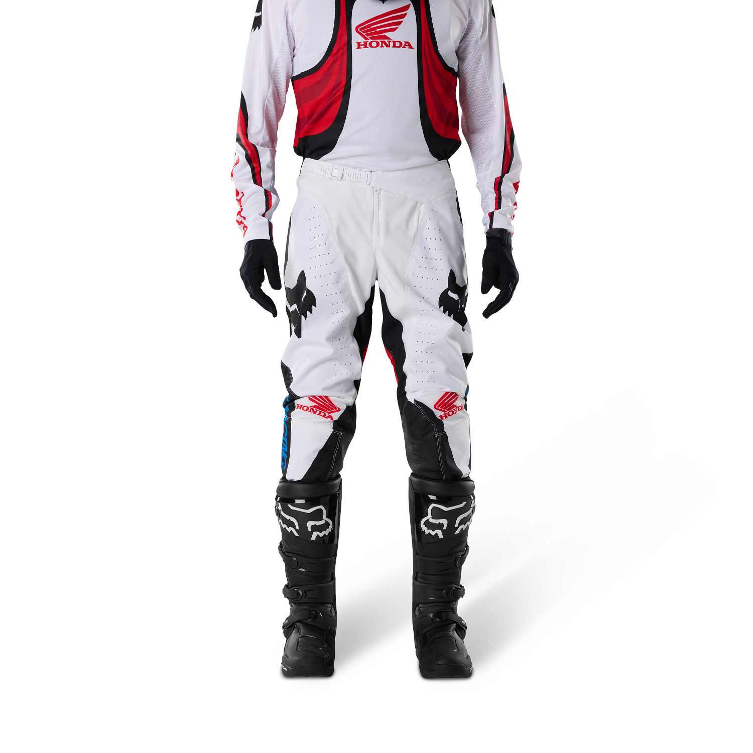 180 HONDA PANT - WHITE/RED