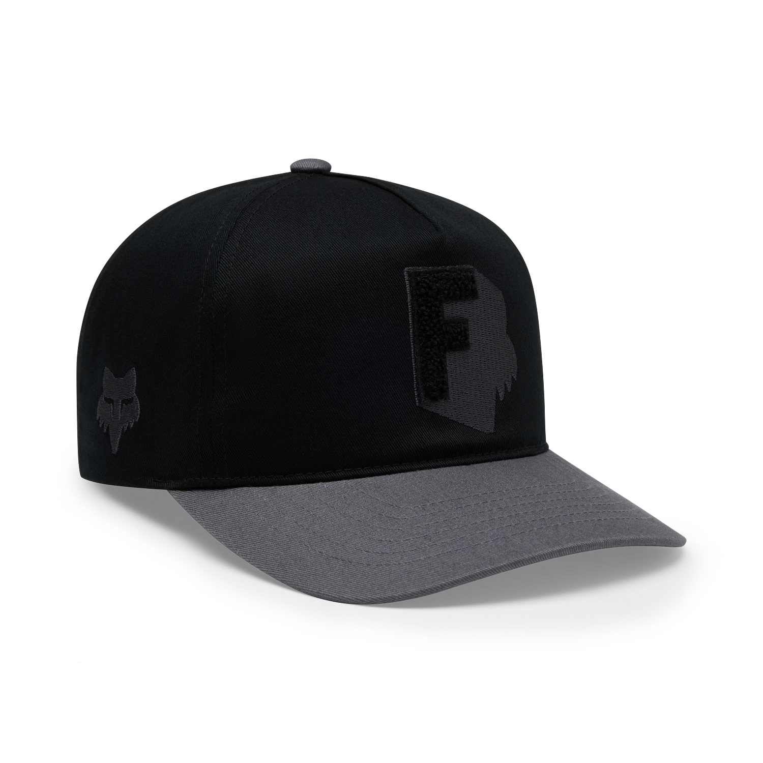 FOX SHADOW SNAPBACK HAT - BLACK