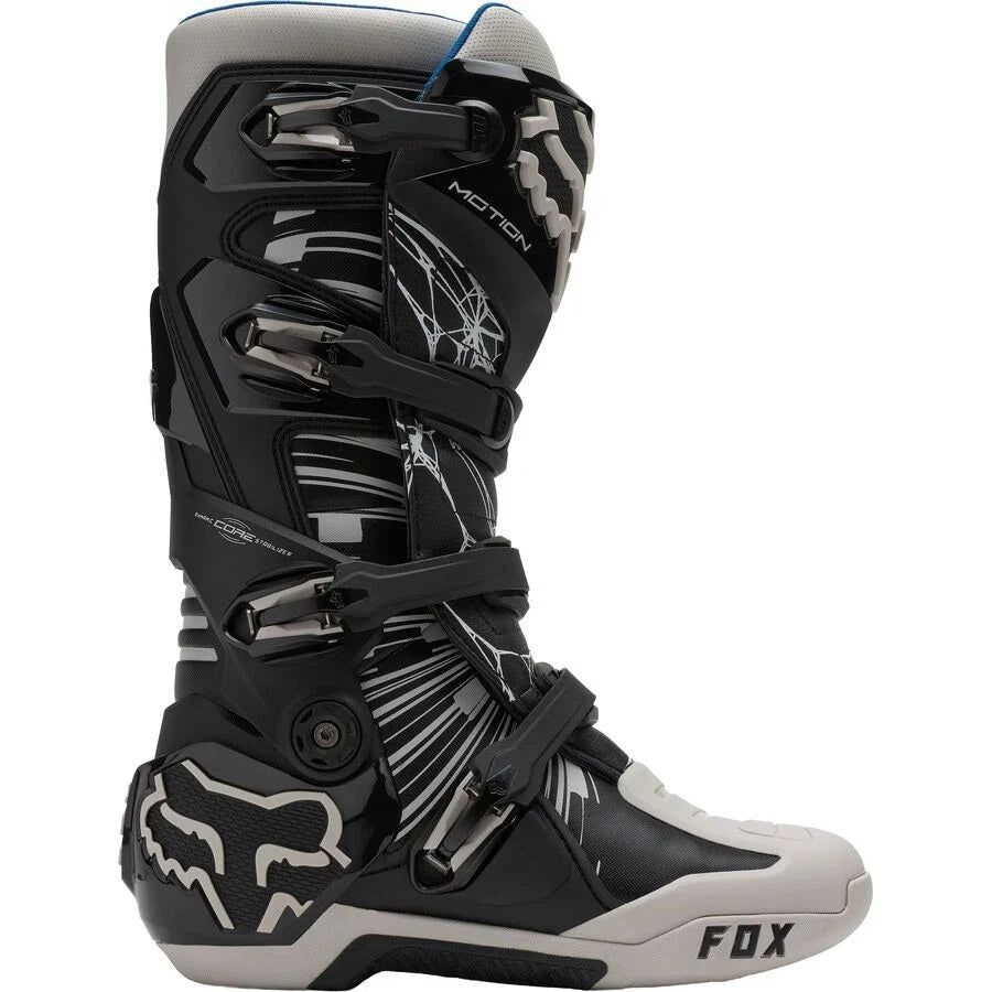 Fox Motion Diffuse SE Motocross Boots - Black/Grey