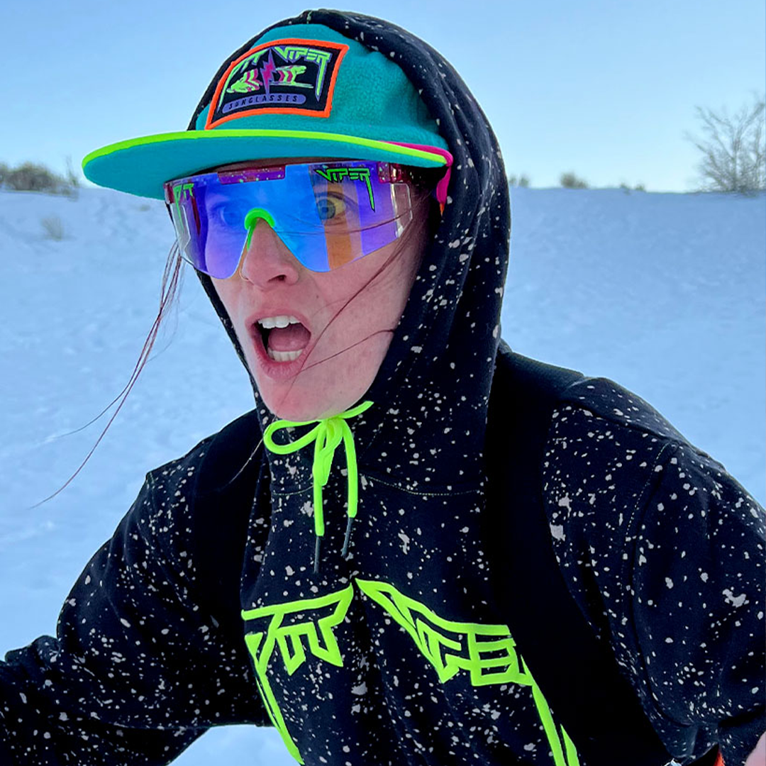 / Z87+ Blaster | Woman skiing wearing Pit Viper Sunglasses