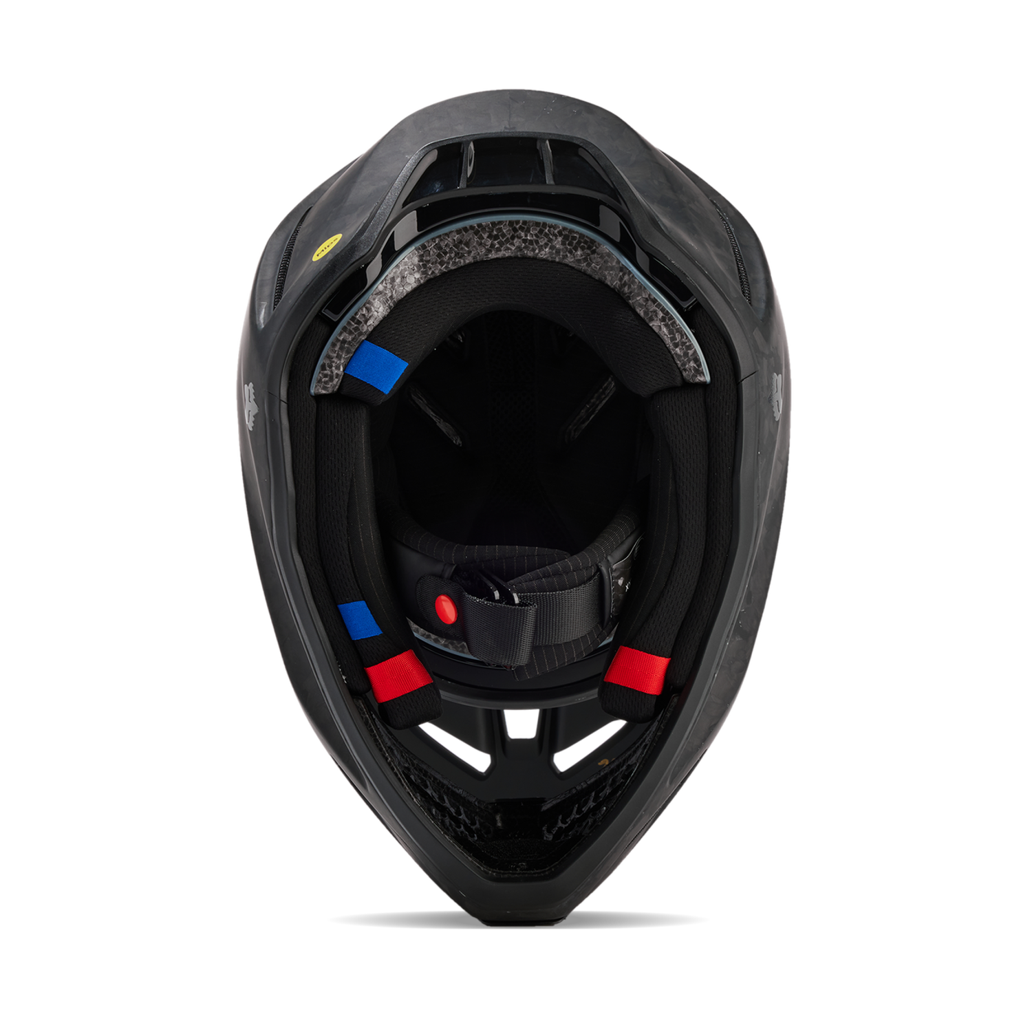 FOX V3 RS CARBON SOLID HELMET - MATTE BLACK