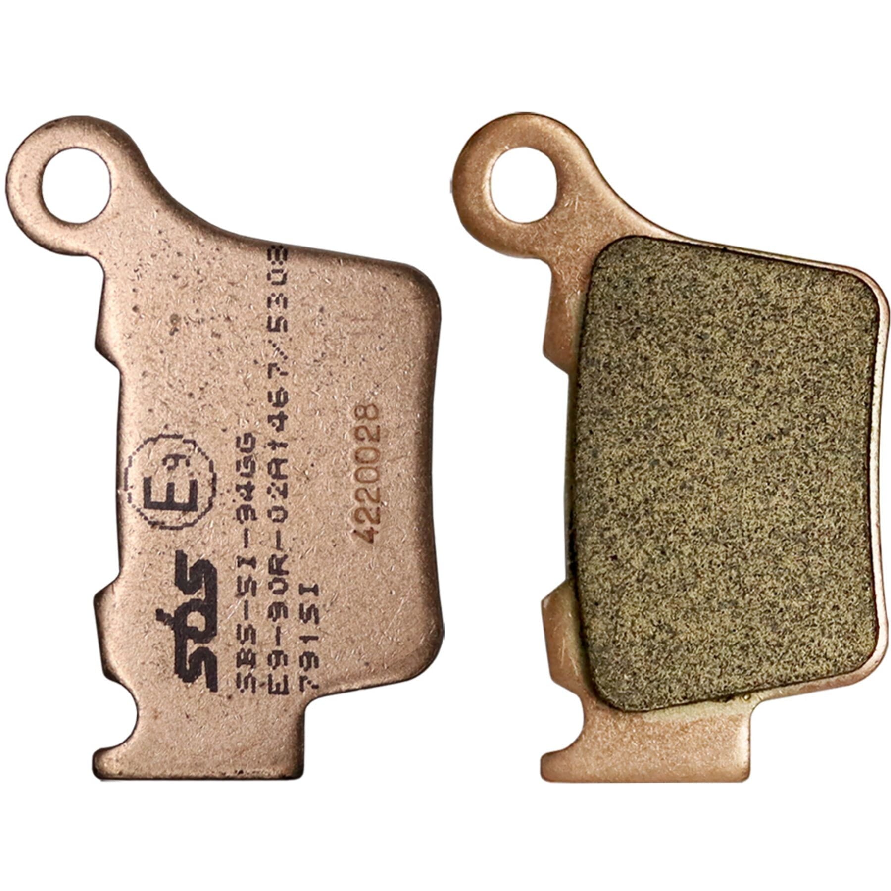872 Sintered Brake Pads for high-performance vehicles, showing detailed pad texture and materials