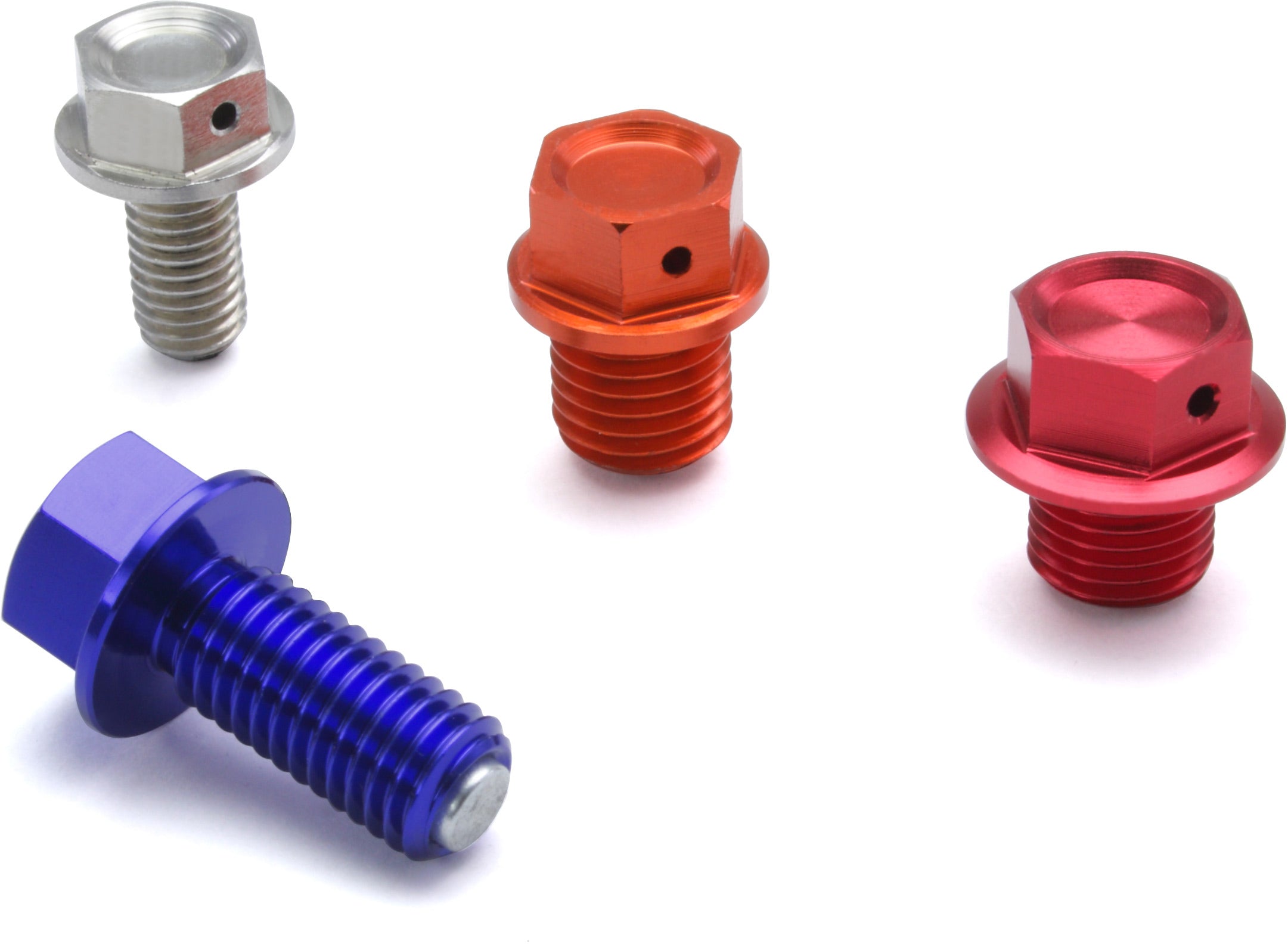 Red Magnetic Drain Bolt M12x15 for Monkey Bike