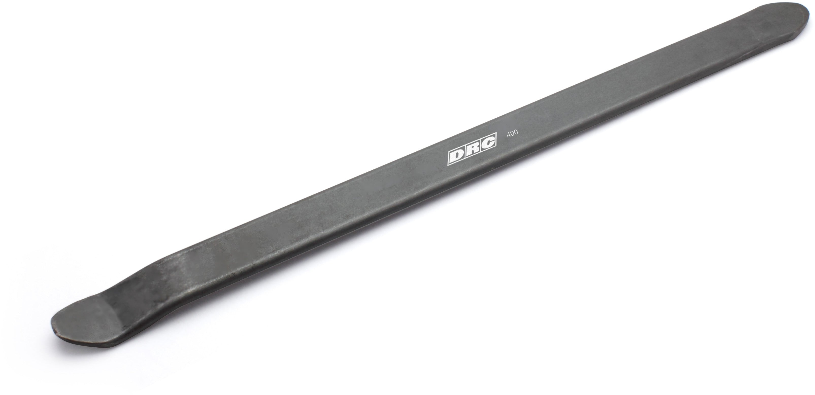 Heavy duty heat treated tyre lever 400 mm for general purpose handtools, featuring a robust design and durable material for optimal tire maintenance.