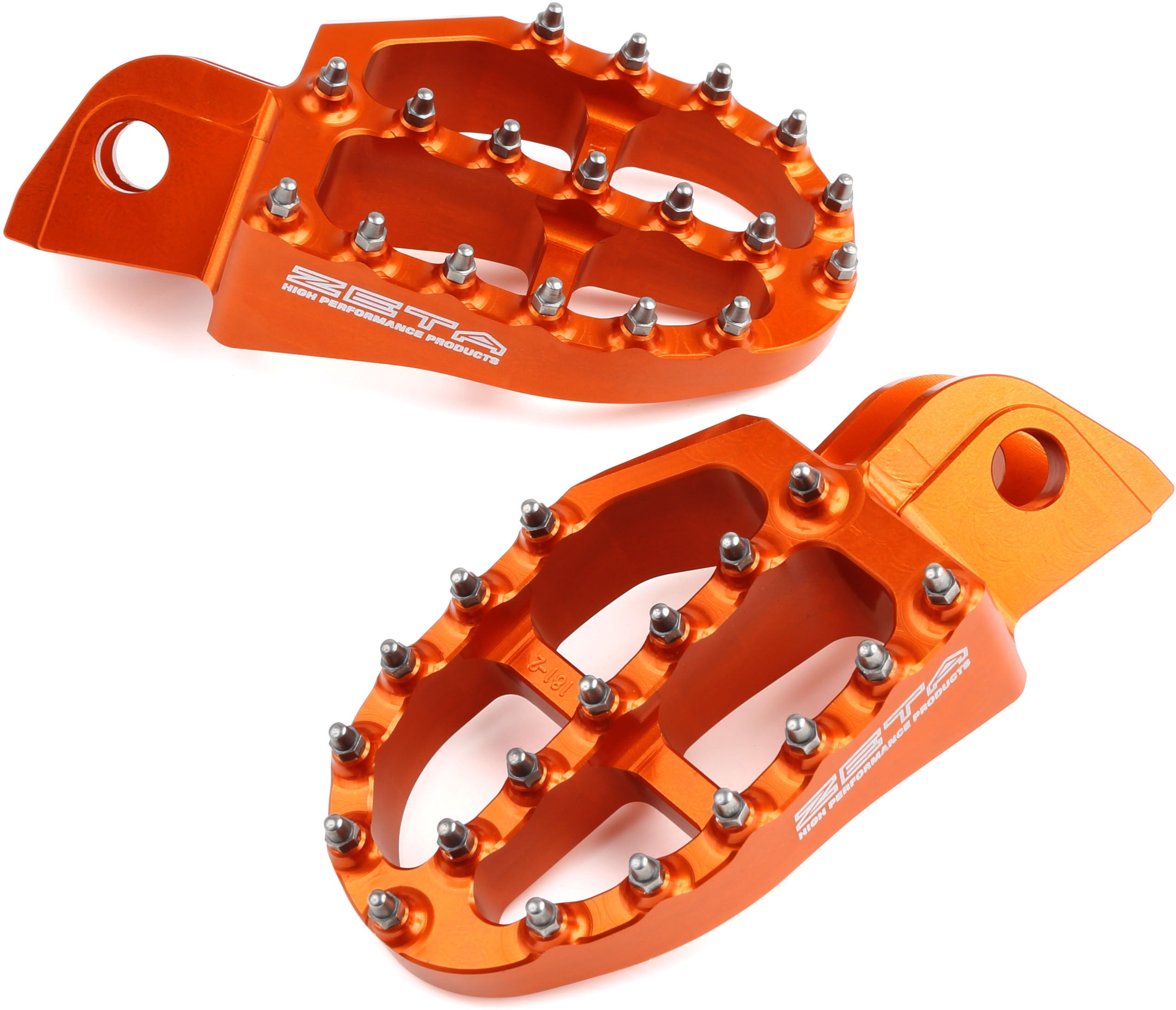 Orange Aluminum FootPegs for KTM SX 2016-2022 and EXC 2017-2022