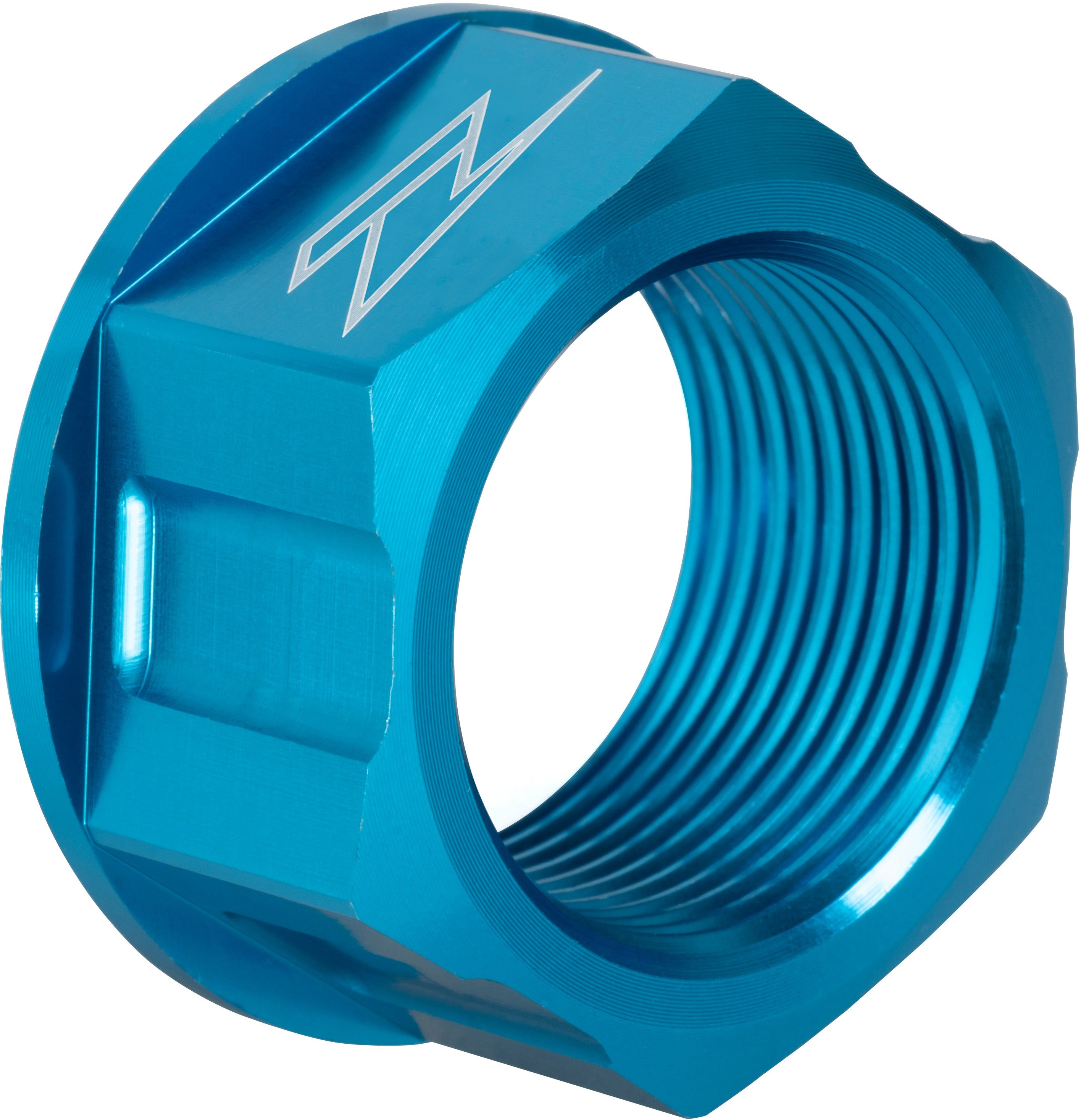 Rear axle nut M25 P1.5-32 H18 in blue color for Husky FC TC H motorcycles.