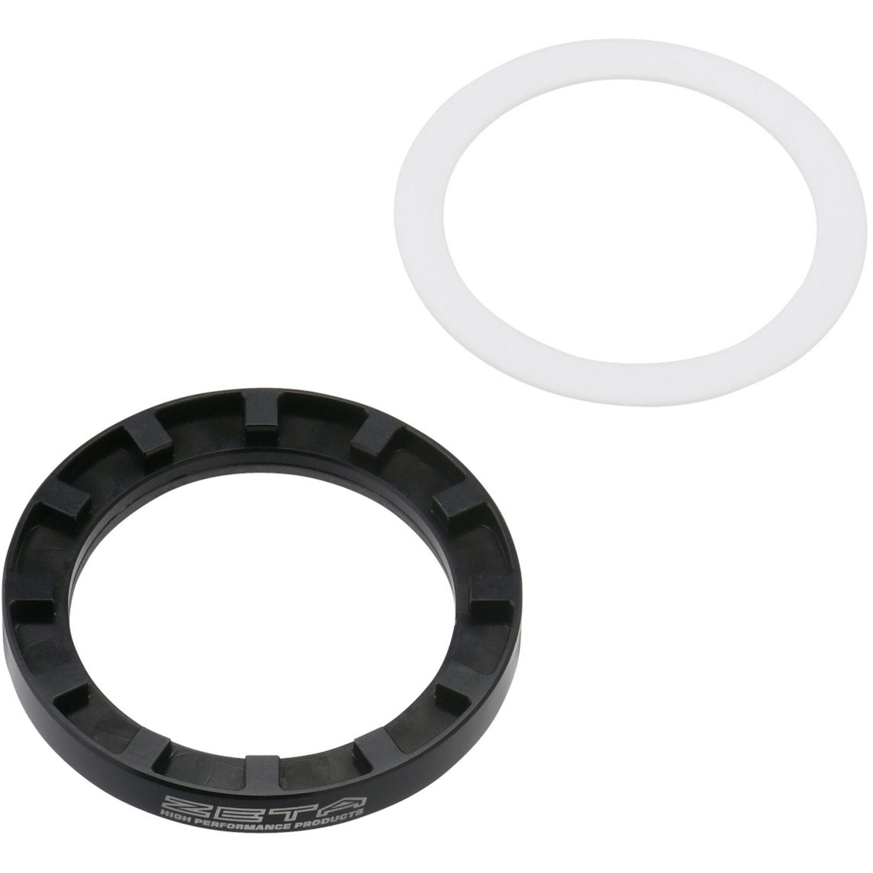 Rear Shock Preload Adjuster 50mm WP in black for Austrian models, showcasing its adjustable design and robust construction.