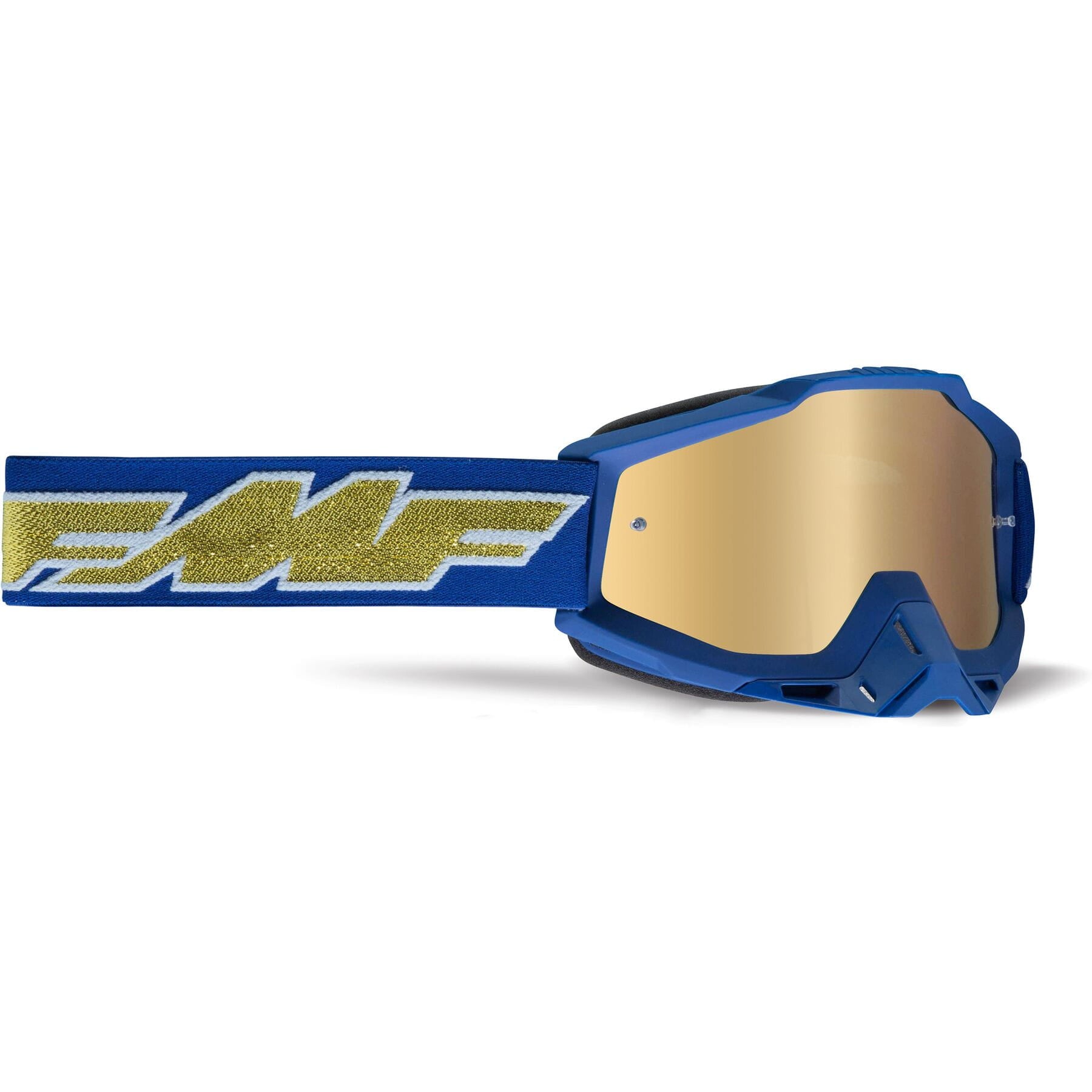 POWERBOMB Goggle Rocket Navy with Gold Mirror and True Gold Lens