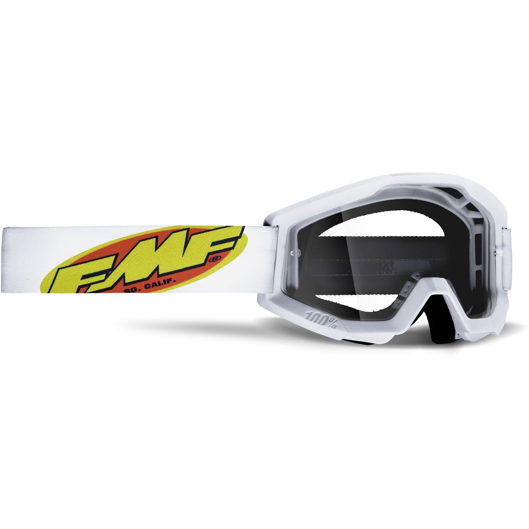 POWERCORE Goggle Core White with Clear Lens on white background