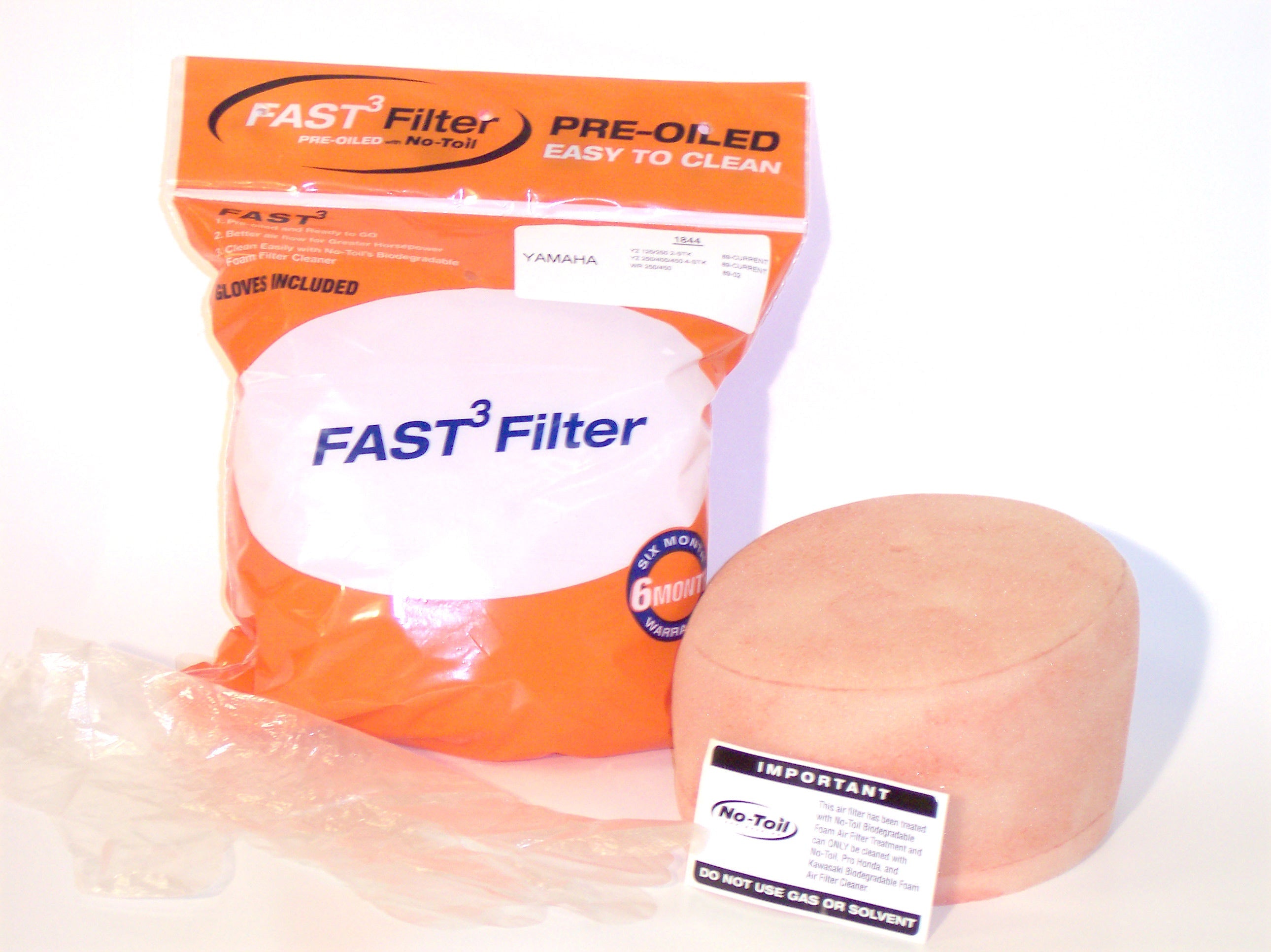 Fast 3 pre-oiled filter for CRF150R 2007-2017, showcasing its high-performance design and durability.