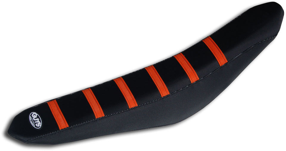 Ribbed black seat cover with red ribs for CRF150R motorcycles from 2007 to 2019
