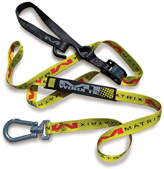 Yellow M1.0 Worx Tie Down Set for securing loads