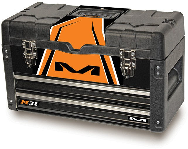 M31 Worx Box in Orange with Tools Displayed