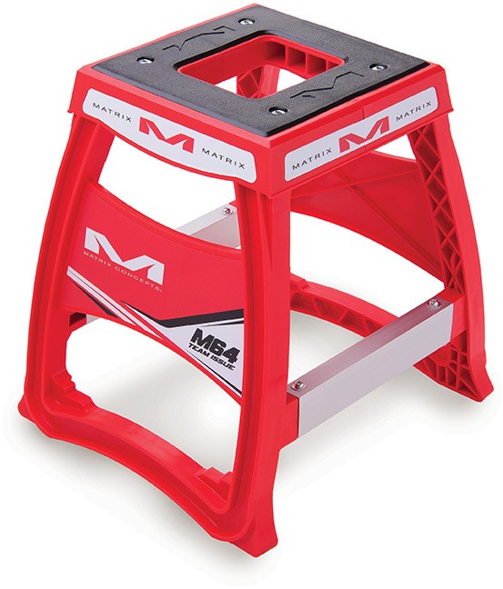M64 Elite Stand Red - Durable Race Motorcycle Stand in Vibrant Red Color