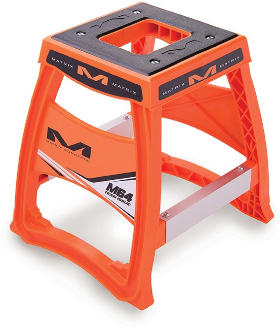 M64 Elite Stand Orange - Durable, Adjustable Bike Repair Stand in Vibrant Orange Color