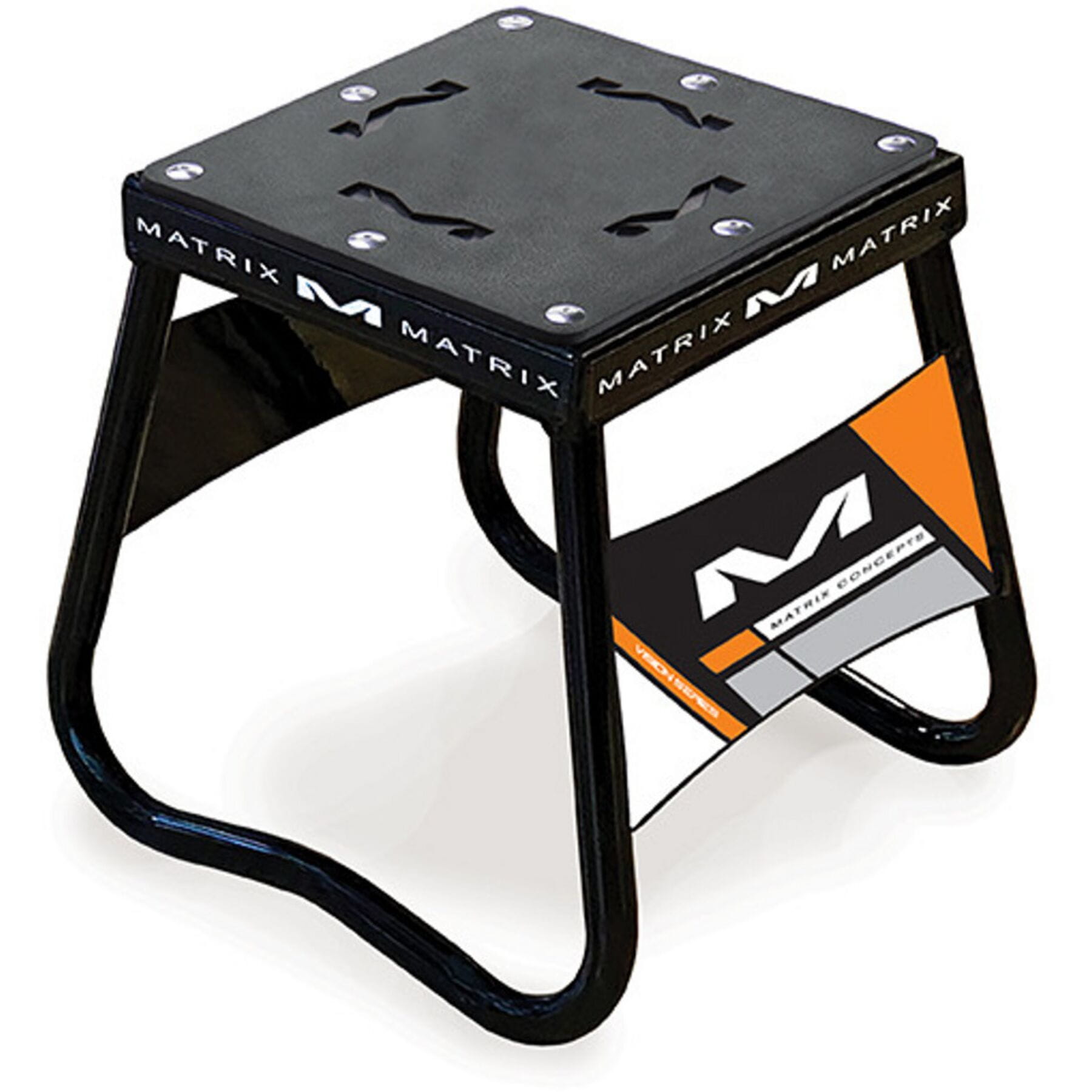 Mini Mini Steel Stand displayed on a wooden surface, showcasing its sleek design and sturdy construction.