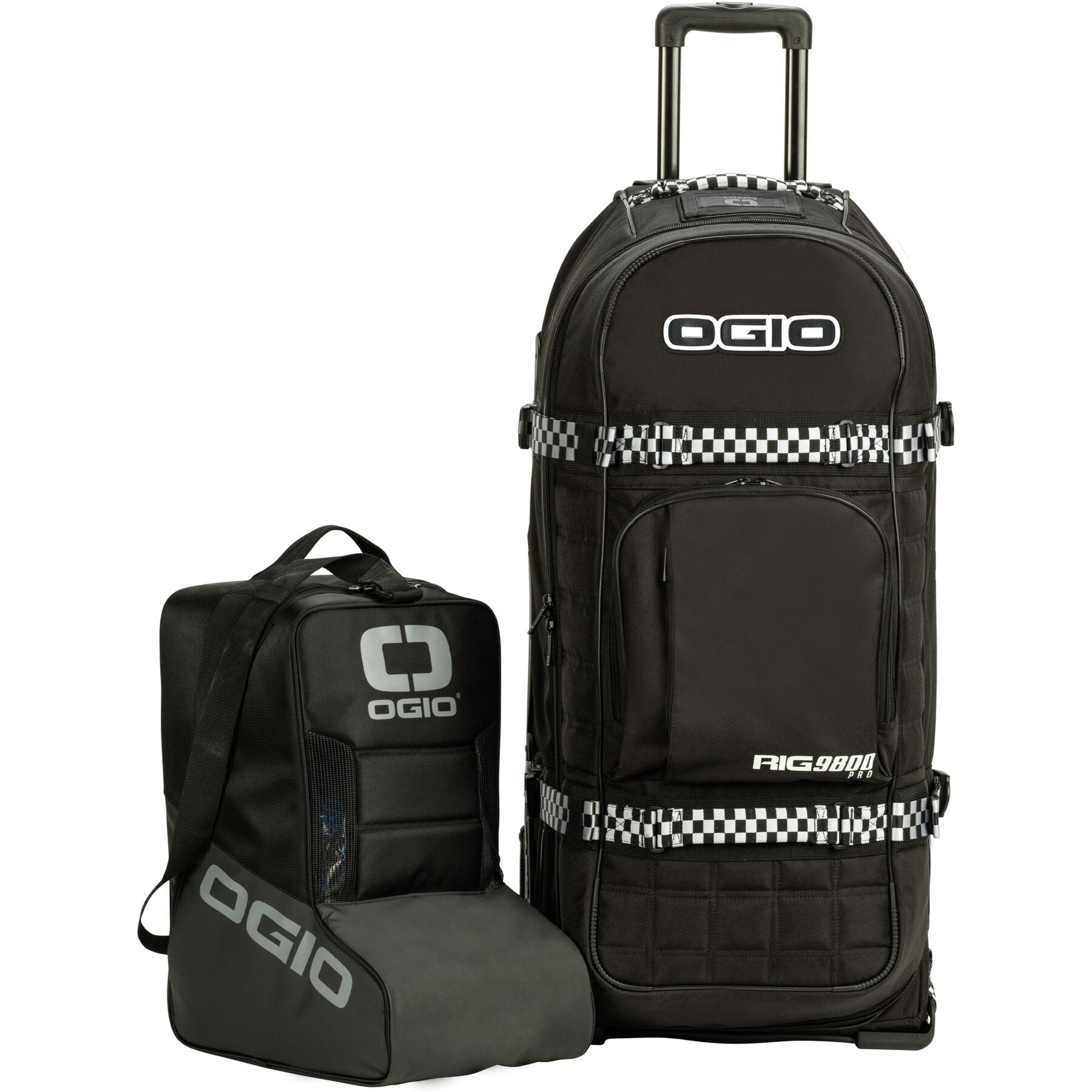 Rig 9800 PRO Fast Times stylish and durable gaming luggage on white background