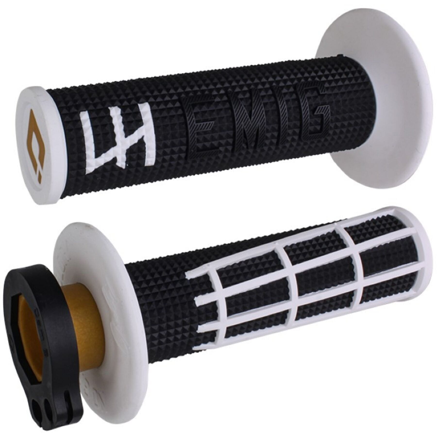 EMIG2 Lock On 2.0 Grip in Black and White for bicycles