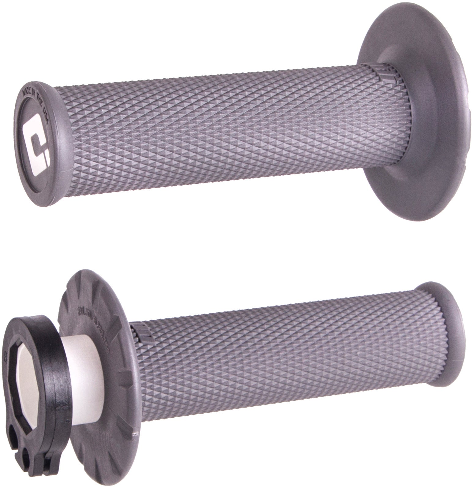 No-Waffle MX V2 Lock-On Grip in black, designed for enhanced control and comfort for motocross bikes.
