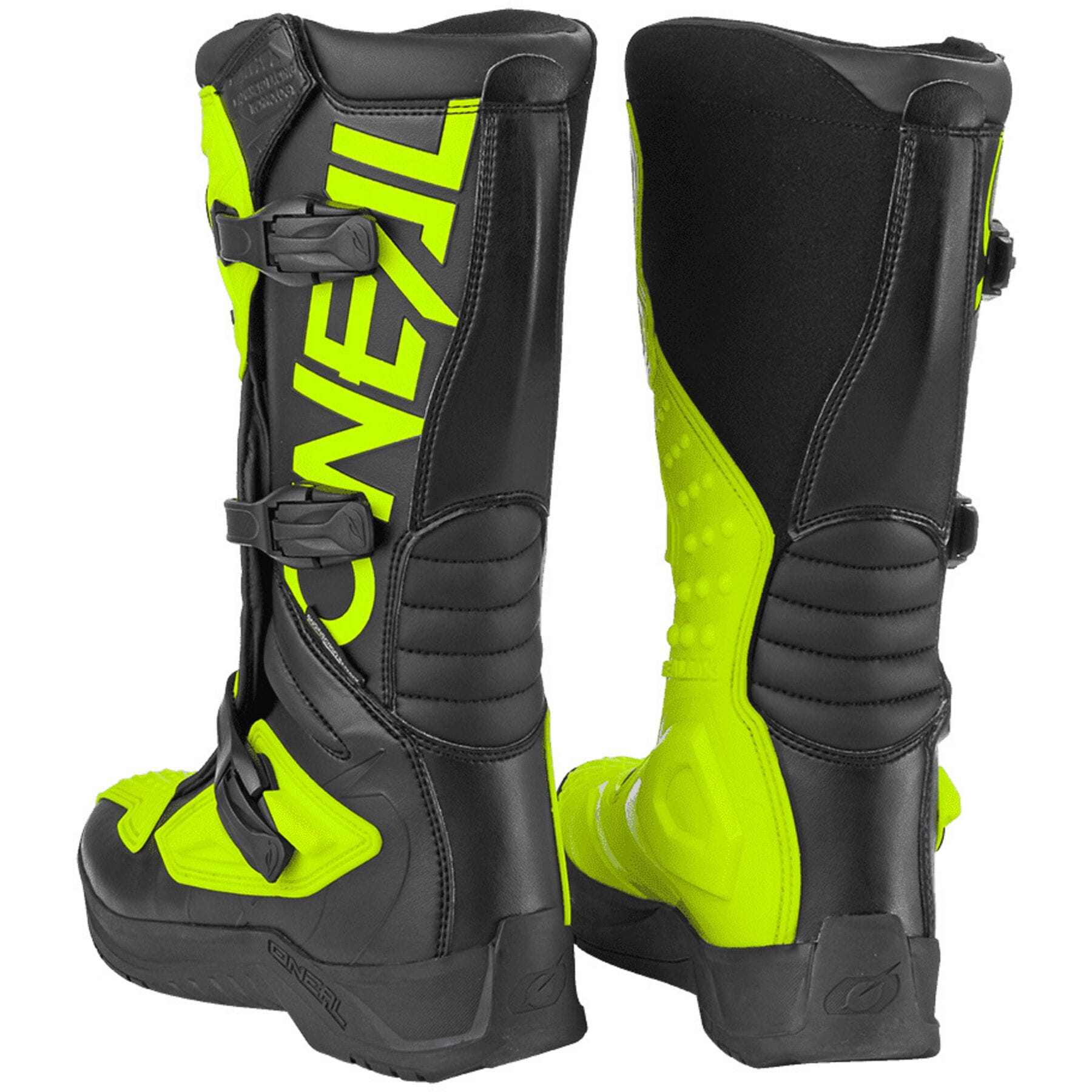 RSX Boot in Black and Neon Yellow, showcasing a modern design and vibrant color combination.