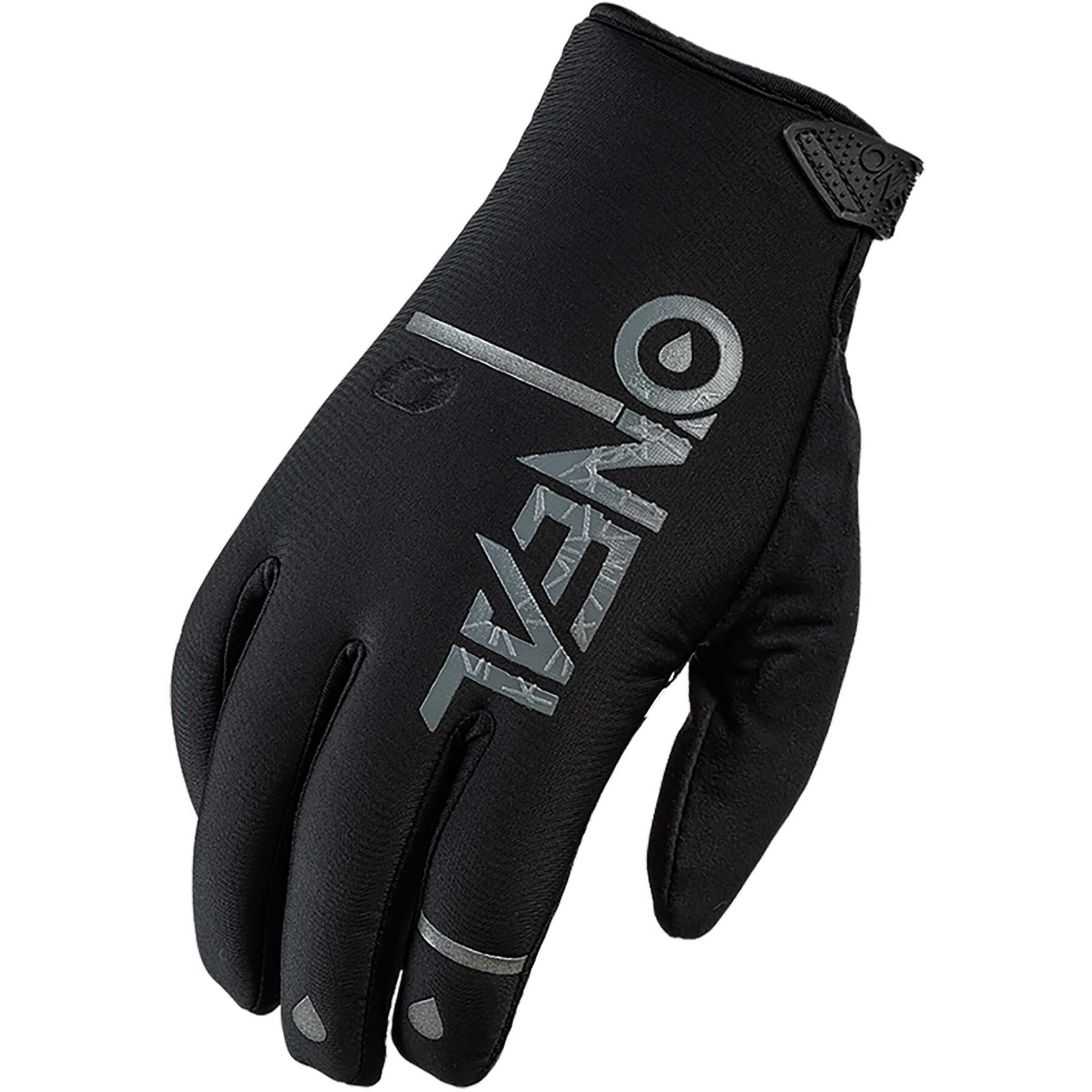 Black WINTER WP Gloves size M/8.5 displayed on a white background