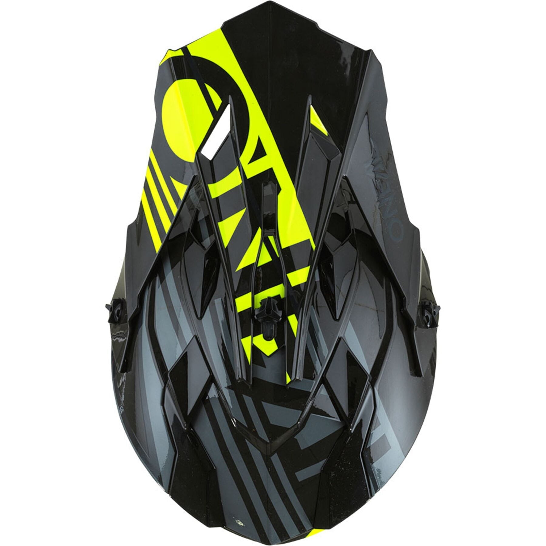 2SRS Helmet Rush V.22 in Gray and Neon Yellow, showcasing a modern design and sleek finish.