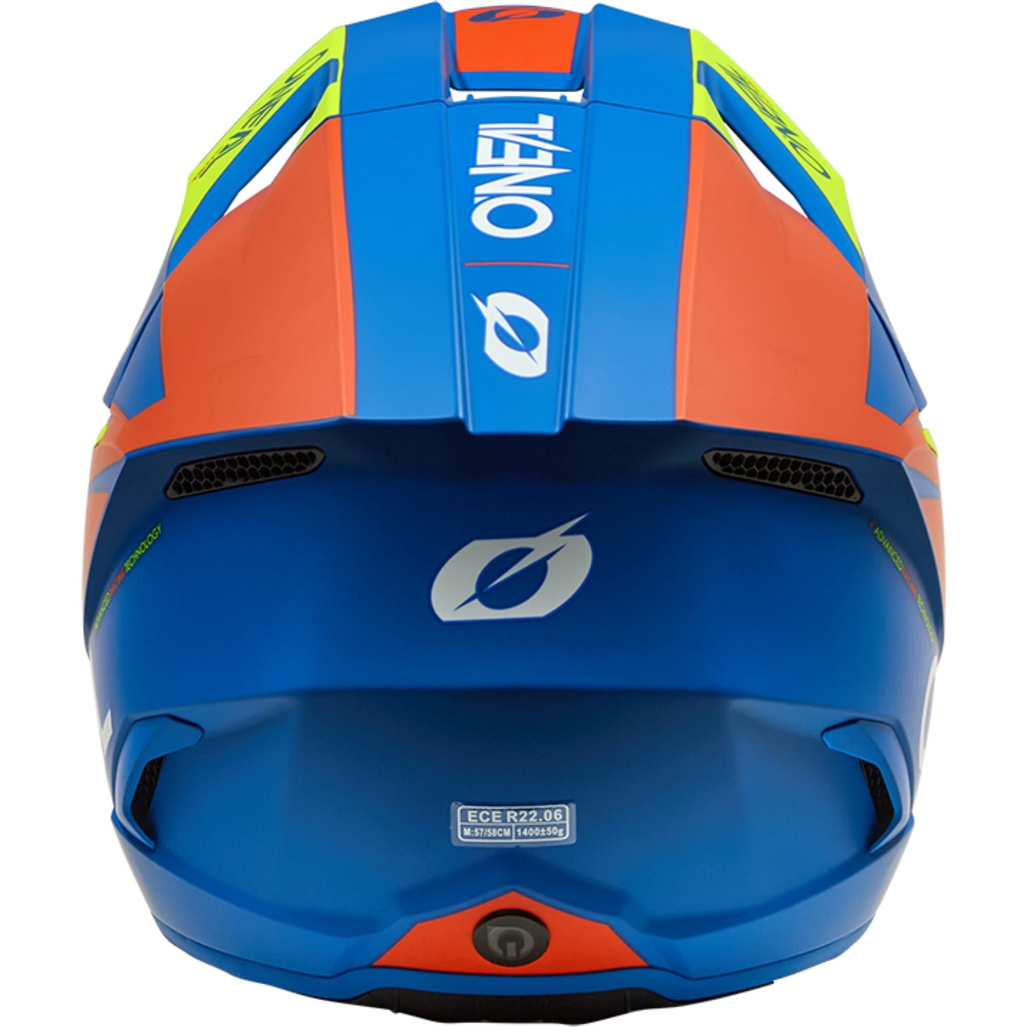 3SRS Youth Helmet SOLID V.26 - Blue/Neon Yellow