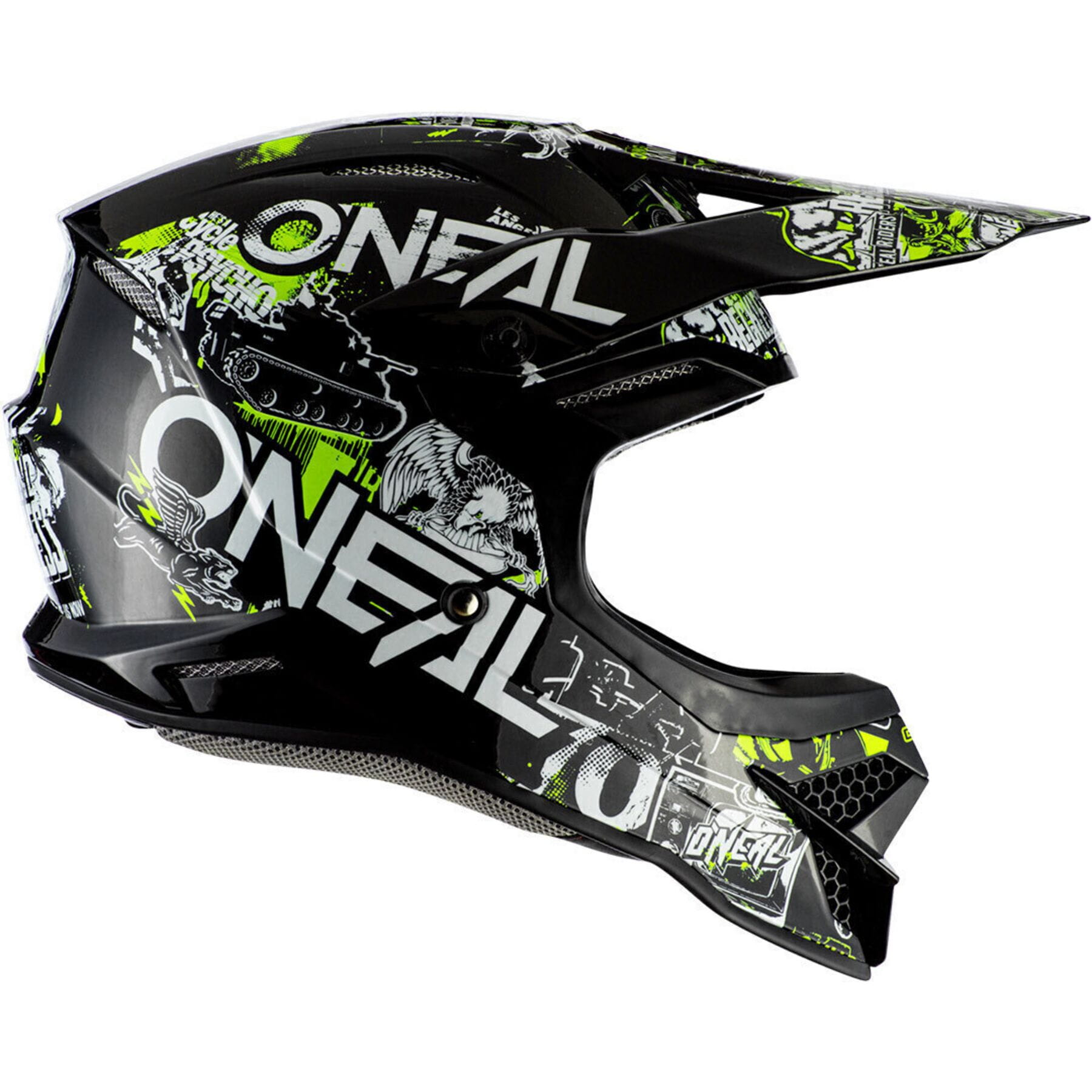 3SRS Helmet in black and yellow, size XS, designed for safety and style in extreme sports.