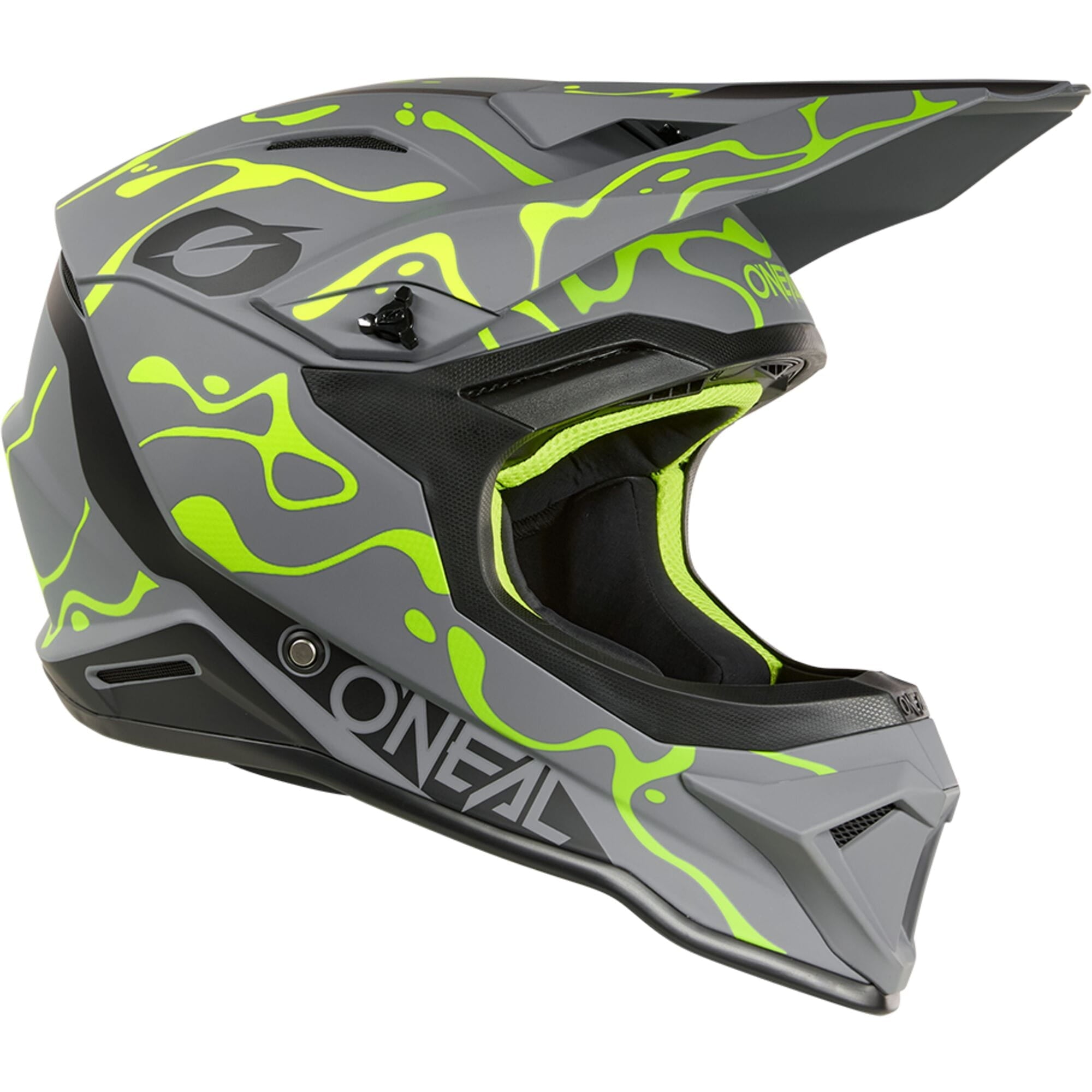 1SRS Helmet SPLASH - Gray/Neon Yellow
