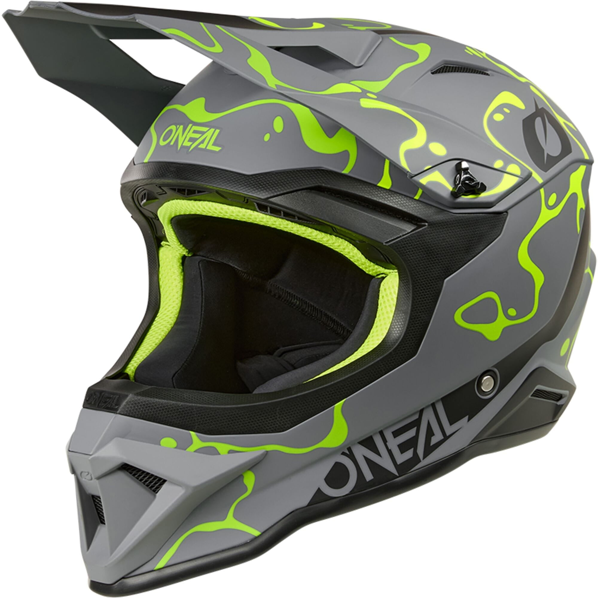1SRS Helmet SPLASH - Gray/Neon Yellow