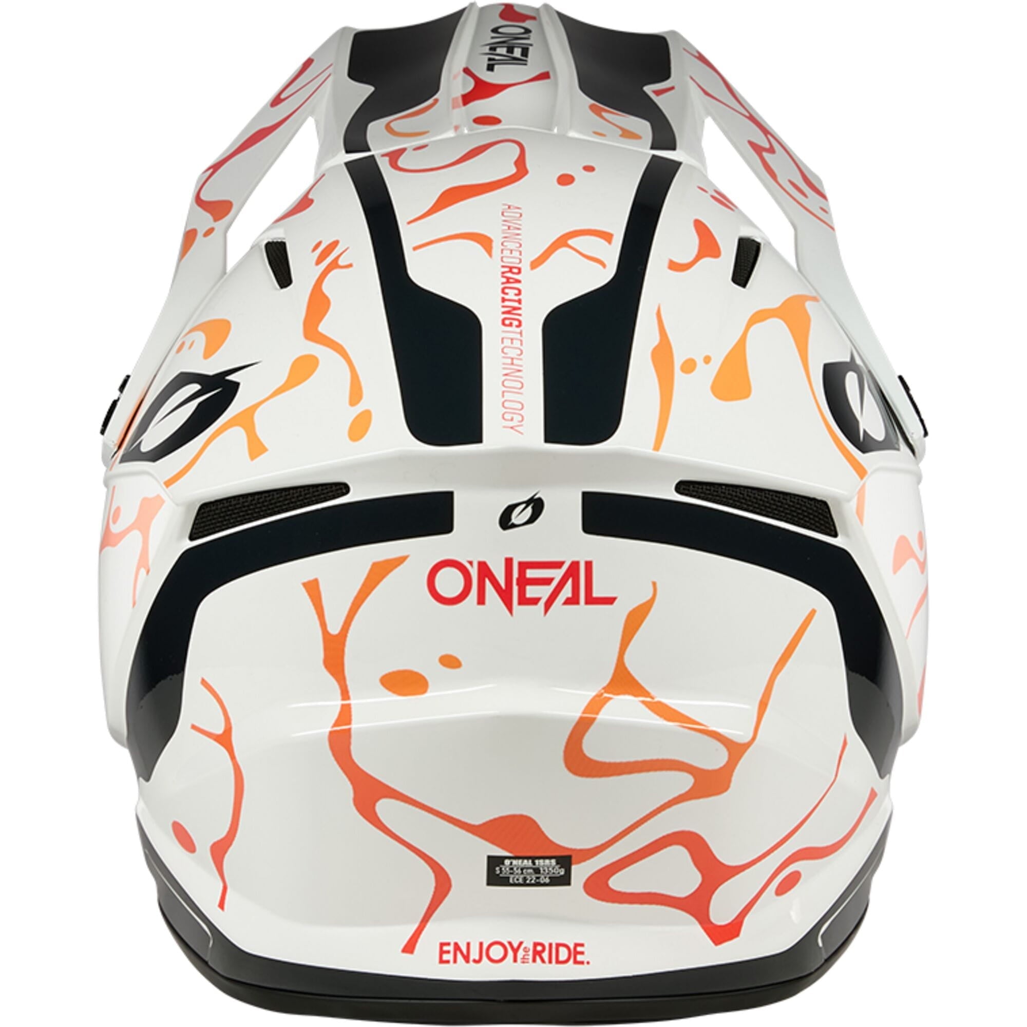 1SRS Helmet SPLASH - White/Orange