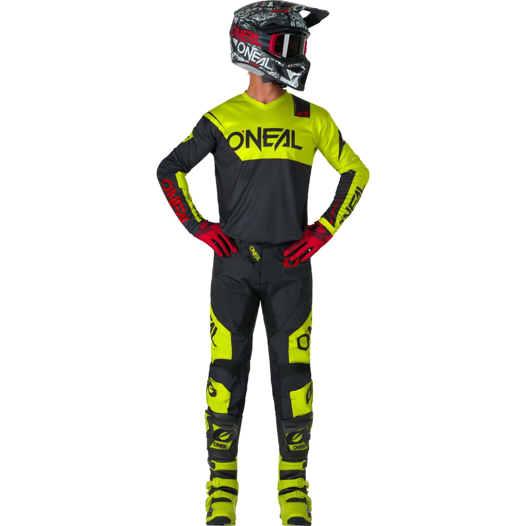 ELEMENT Jersey RACEWEAR - Black/Neon Yellow