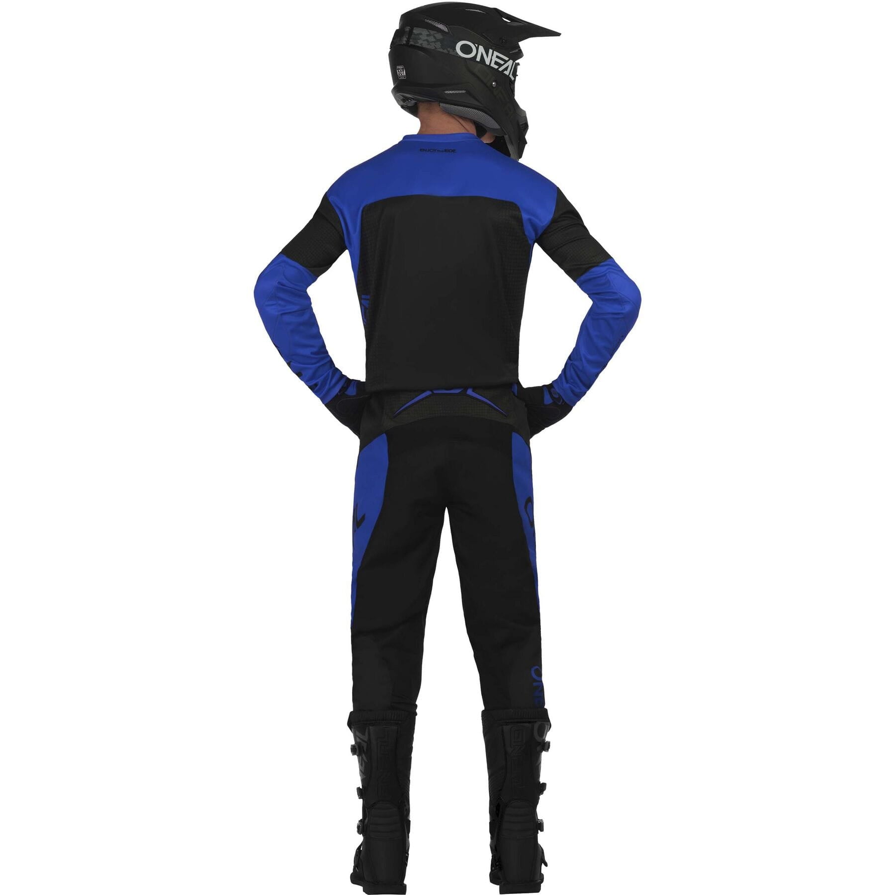 ELEMENT Pants RACEWEAR V.23 in black and blue, size 34/50, showcasing a stylish and functional design for motocross enthusiasts.