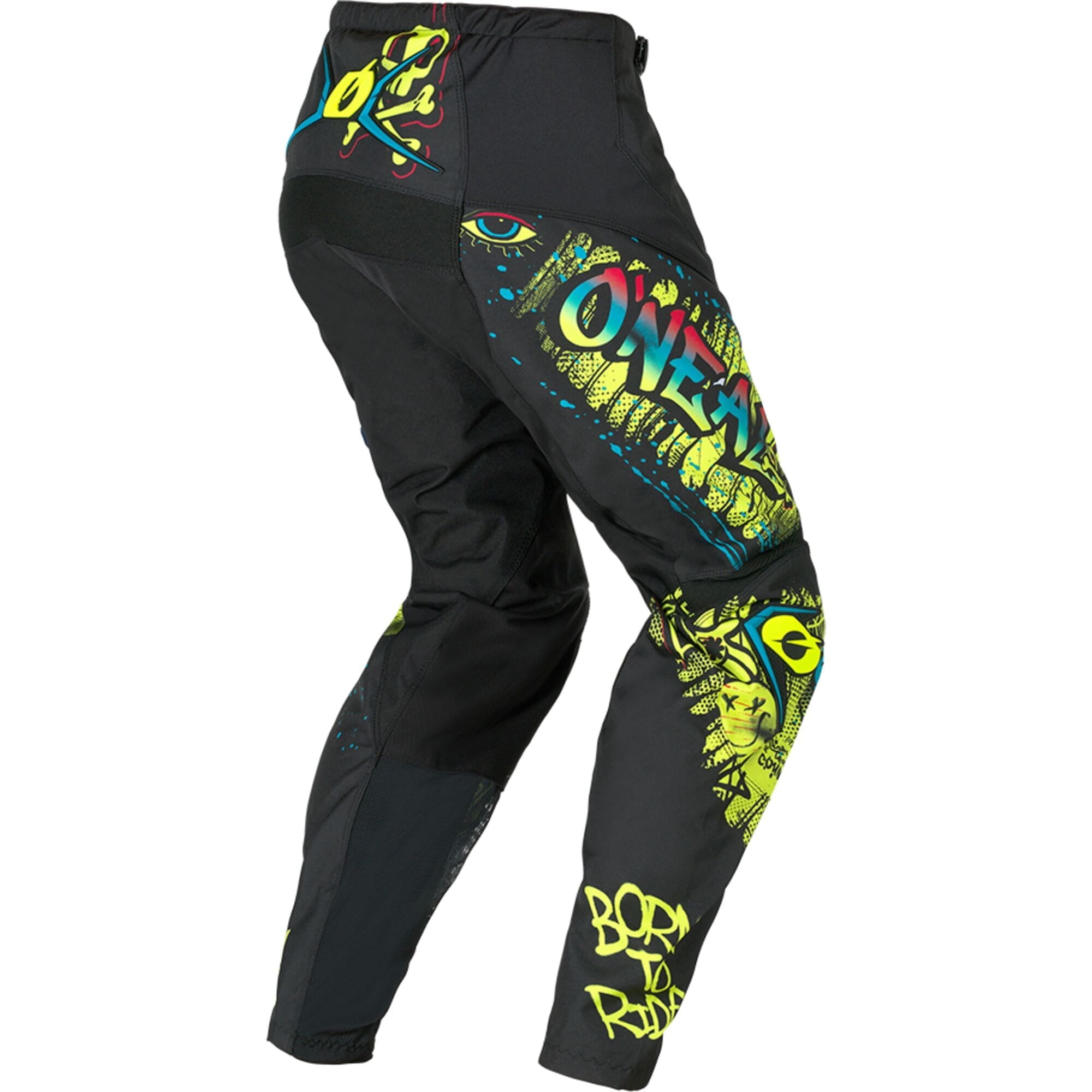 ELEMENT Youth Pants RANCID - Black/Neon Yellow