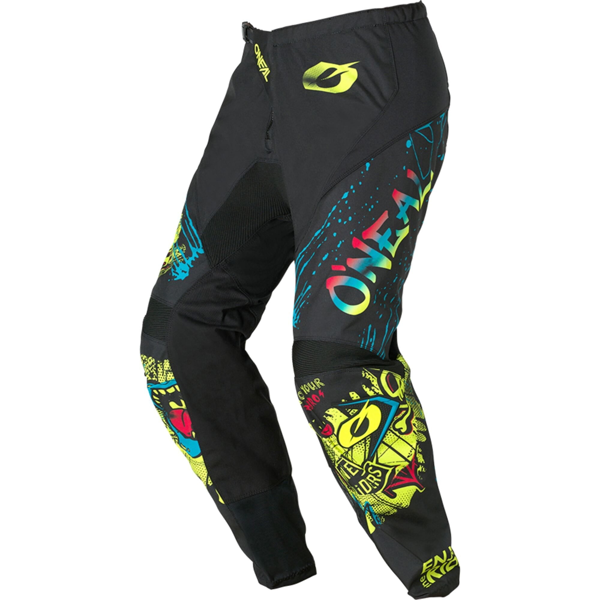 ELEMENT Youth Pants RANCID - Black/Neon Yellow